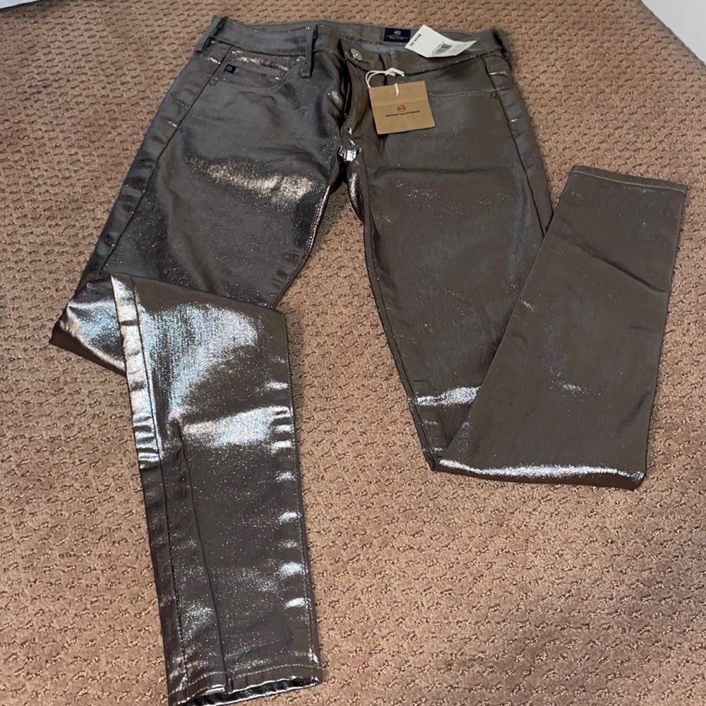 Adrian Golfschmied silver jeans! New with tags super cute!